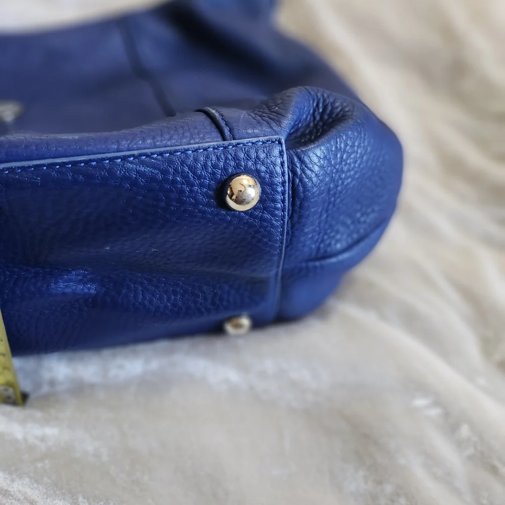 Blue Leather Women's Bag